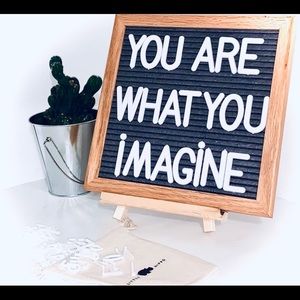 Felt Letter Board 10” X 10”  Wooden